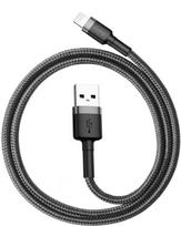 apple laidu - Baseus Cafule USB To Apple Lightning Cable 0.5m Grey/Black - 5 nuotrauka