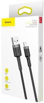 apple laidu - Baseus Cafule USB To Apple Lightning Cable 0.5m Grey/Black - 10 nuotrauka