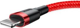 iphone laidas senukai - Baseus Cafule USB To Apple Lightning Cable 3m Black - 4 nuotrauka