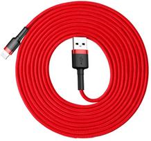 iphone laidas senukai - Baseus Cafule USB To Apple Lightning Cable 3m Black - 5 nuotrauka