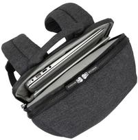 deklas macbook rivacase - Rivacase Melange MacBook Pro And Ultrabook Backpack 15.6'' Black - 6 nuotrauka