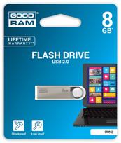 usb atmintukai - Goodram UUN2 8GB USB2.0 Silver - 4 nuotrauka