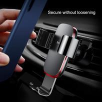 metalo kampuotis - Baseus Metal Age Gravity Car Mount Gray - 4 nuotrauka