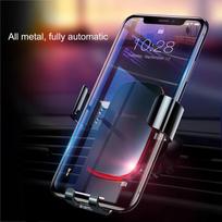 metalo kampuotis - Baseus Metal Age Gravity Car Mount Gray - 5 nuotrauka