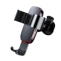 metalo kampuotis - Baseus Metal Age Gravity Car Mount Gray - 9 nuotrauka