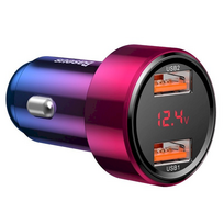 charger pps - Baseus Magic Dual USB Car Charger PPS QC 4.0 Red - 1 nuotrauka