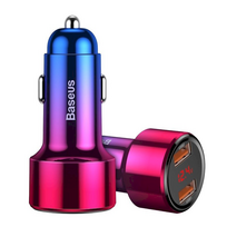 charger pps - Baseus Magic Dual USB Car Charger PPS QC 4.0 Red - 3 nuotrauka