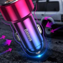 charger pps - Baseus Magic Dual USB Car Charger PPS QC 4.0 Red - 10 nuotrauka