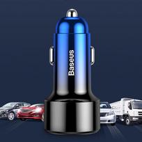 charger pps - Baseus Magic Dual USB Car Charger PPS QC 4.0 Red - 11 nuotrauka