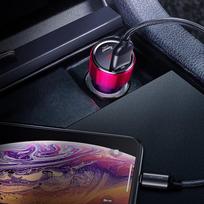 charger pps - Baseus Magic Dual USB Car Charger PPS QC 4.0 Red - 15 nuotrauka