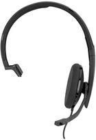 sennheiser ausines - Sennheiser SC 130 USB MS On-Ear Headset Black (Juoda) - 2 nuotrauka
