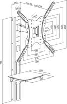 televizoriaus laikiklis - LogiLink TV Wall Mount 32 - 55" BP0048 - 4 nuotrauka