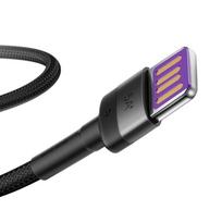 huawei type c - Baseus Cafule HW Quick Charging USB To USB Type-C Cable 1m Black/Grey - 2 nuotrauka