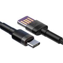 huawei type c - Baseus Cafule HW Quick Charging USB To USB Type-C Cable 1m Black/Grey - 3 nuotrauka