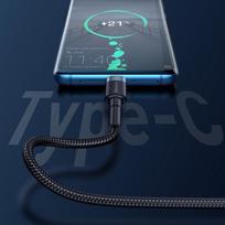 huawei type c - Baseus Cafule HW Quick Charging USB To USB Type-C Cable 1m Black/Grey - 10 nuotrauka