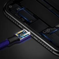 usb lightning laidas baseus - Baseus Yiven USB To Apple Lightning Cable 1.2m Navy Blue - 7 nuotrauka