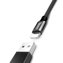 apple laidu - Baseus Yiven USB To Apple Lightning Cable 1.2m Black - 6 nuotrauka