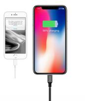 apple laidu - Baseus Yiven USB To Apple Lightning Cable 1.2m Black - 7 nuotrauka