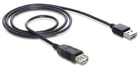usb to usb c cable 2 m - Delock Cable USB to USB Black 1 m - 2 nuotrauka