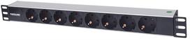 ilgintuva rite - Intellinet Power Strip Rack 19'' 1.5U 250V/16A 8xSchuko 1.6m - 3 nuotrauka