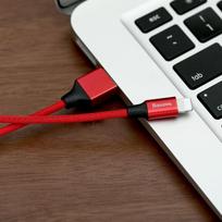 iphone pakrovejas ikroviklis - Baseus Yiven USB to Apple Lightning Cable 1.2m Red - 4 nuotrauka