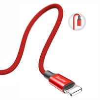 iphone pakrovejas ikroviklis - Baseus Yiven USB to Apple Lightning Cable 1.2m Red - 9 nuotrauka