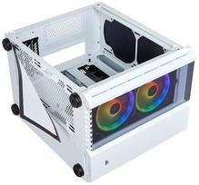 micro atx baltas korpusas - Corsair PC Case Crystal 280X RGB Tempered Glass White - 13 nuotrauka