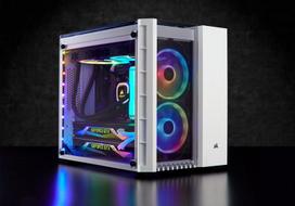 micro atx baltas korpusas - Corsair PC Case Crystal 280X RGB Tempered Glass White - 19 nuotrauka