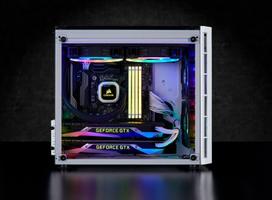micro atx baltas korpusas - Corsair PC Case Crystal 280X RGB Tempered Glass White - 22 nuotrauka