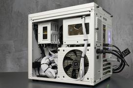 micro atx baltas korpusas - Corsair PC Case Crystal 280X RGB Tempered Glass White - 29 nuotrauka