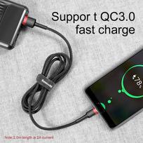 c type 3a baseus - Baseus Cafule USB To USB Type-C Cable 0.5m Black - 5 nuotrauka