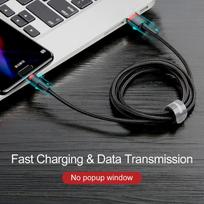 c type 3a baseus - Baseus Cafule USB To USB Type-C Cable 0.5m Black - 7 nuotrauka
