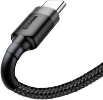 usb type c to usb 2.0 - Baseus Cafule USB To USB Type-C Cable 1m Black/Grey - 2 nuotrauka