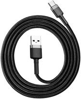usb type c to usb 2.0 - Baseus Cafule USB To USB Type-C Cable 1m Black/Grey - 5 nuotrauka