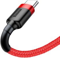 ikrovikliai type 2 - Baseus Cafule USB To USB Type-C Cable 1m Red - 2 nuotrauka