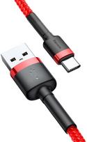 ikrovikliai type 2 - Baseus Cafule USB To USB Type-C Cable 1m Red - 4 nuotrauka