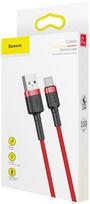 ikrovikliai type 2 - Baseus Cafule USB To USB Type-C Cable 1m Red - 7 nuotrauka