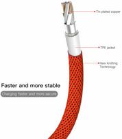 apple laidu - Baseus Yiven USB to Apple Lightning Cable 1.8m Red - 6 nuotrauka