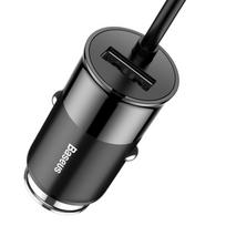 baseus car charger - Baseus Premium Tripple USB Quick Charge Car Charger Black - 3 nuotrauka