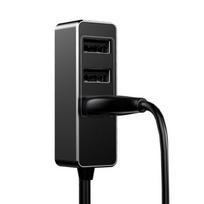 baseus car charger - Baseus Premium Tripple USB Quick Charge Car Charger Black - 4 nuotrauka