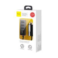 baseus car charger - Baseus Premium Tripple USB Quick Charge Car Charger Black - 6 nuotrauka