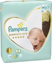 pampers 1 dydis - Pampers Premium Care, 1 dydis, 5 kg, 78 vnt. - 2 nuotrauka