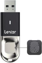 usb laikmenia - Lexar JumpDrive Fingerprint F35 32 GB, USB 3.0, Black - 1 nuotrauka