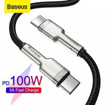 baseus usb c 100w cable - BASEUS Cafule Series Metal Data Cable Type-C to Type-C 100W 1m - 6 nuotrauka