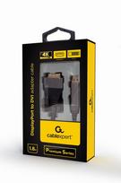 displayport to dvi - GEMBIRD DisplayPort to DVI adapter cable Premium Series 1.8m - 2 nuotrauka