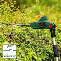 bosch 18 v zirkles - Teleskopinės gyvatvorių žirklės Bosch Universal Hedge Pole 18; 18 V (be akumuliatoriaus ir pakrovėjo) - 5 nuotrauka