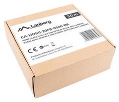 50m hdmi kabelis - Kabelis Lanberg, juoda/pilka, 50 m - 5 nuotrauka