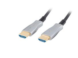 50m hdmi kabelis - Kabelis Lanberg, juoda/pilka, 50 m - 10 nuotrauka
