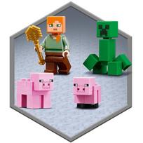minecraft konstruktoriai - LEGO MINECRAFT Kiaulidė 21170  - 6 nuotrauka