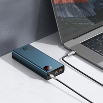 baseus 20000mah - Baseus PPLG-A03, 3000 mAh  (mėlynas) - 2 nuotrauka